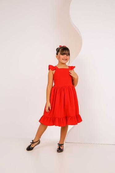 Imagem de Vestido Menina Infantil Ester Luna Lisos e Forrados