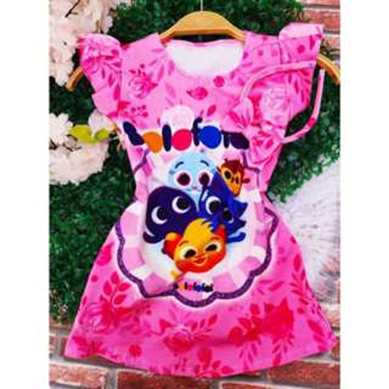 Imagem de Vestido Menina Luna Infantil Temático Bolofofo +Tiara