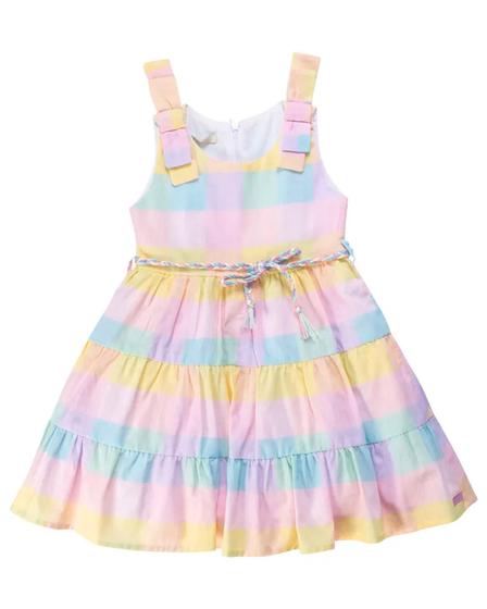 Imagem de Vestido Menina Maquinetado 100% Algodão - Anjos Baby