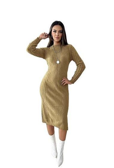 Imagem de Vestido mid casual moda inverno elegante SKU355