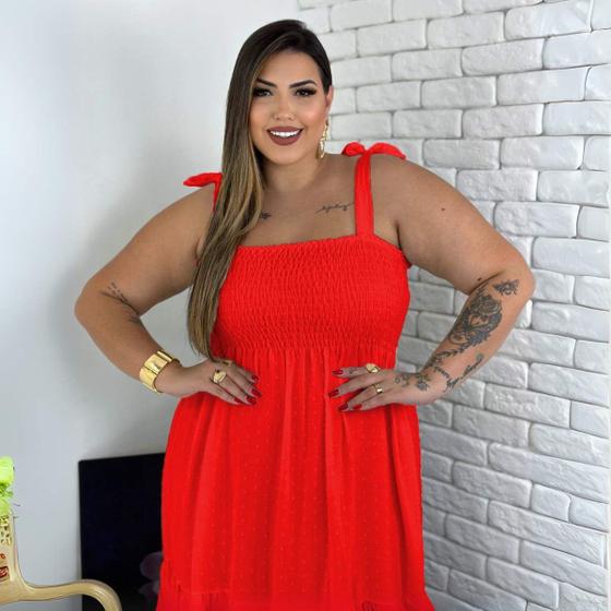 Imagem de Vestido Midi Com Lastex No Busto E Alças Ajustáveis