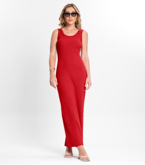 Imagem de Vestido Midi De Ribana Feminino Endless Vermelho