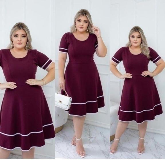 Imagem de Vestido Midi Denise Moda Evangélica Feminina