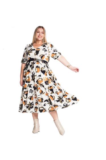 Imagem de Vestido Midi Estampado Plus Size Secret Glam