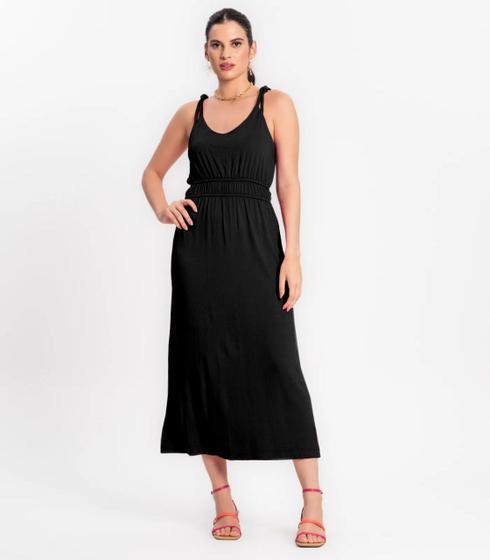 Imagem de Vestido midi feminino estampado rovitex