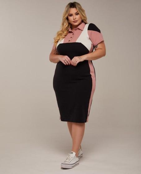 Imagem de Vestido MIDI Plus Size Rafaela Moda Evangélica Feminina