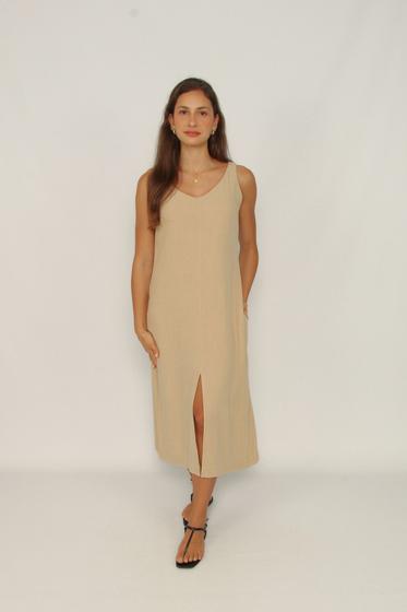 Imagem de Vestido midi regata com fenda