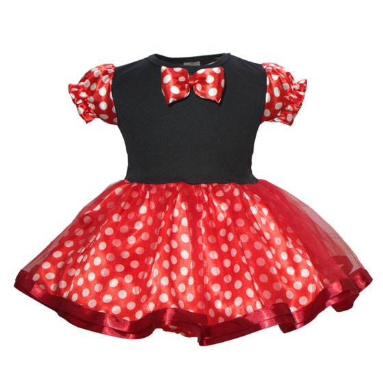 Imagem de Vestido Minnei Vermelha Mesversário e Aniversario Vovó Caprichosa Kids 