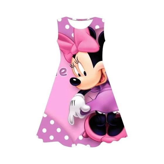 Imagem de Vestido Minnie Mouse para Meninas - Verão, Casual e Festa