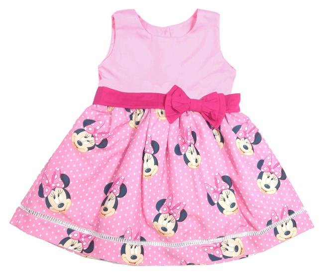 Imagem de Vestido Minnie Rosa Festa Infantil