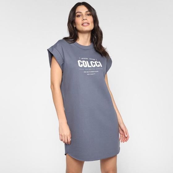 Vestido Moletom Colcci Manga Curta Feminino Menor preço em Vestido Moletom Colcci Manga Curta Feminino