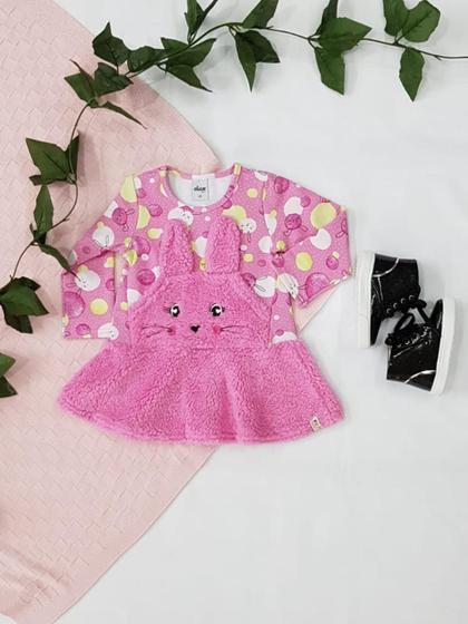 Imagem de Vestido Moletom Flanelado Estampado