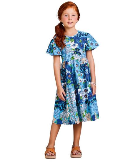 Imagem de Vestido momi floral azul 