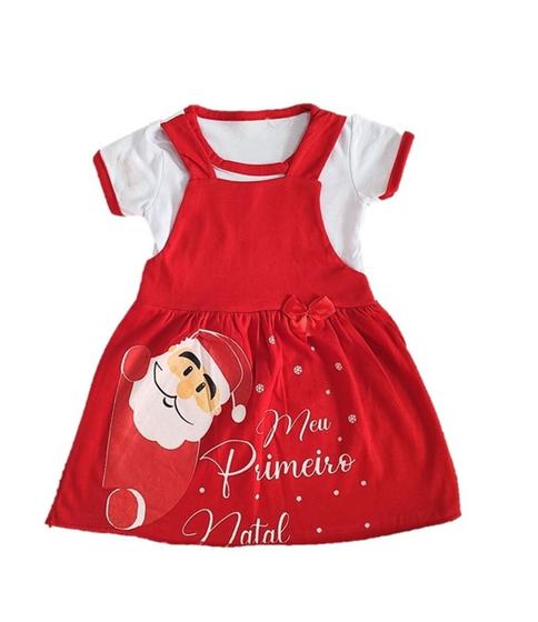 Imagem de Vestido Natal Papai Noel Bebê Meu 1º Natal- 3 A 6 Meses Baby