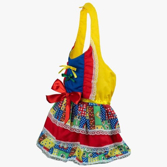 Imagem de Vestido Para Cães Modernpet Festa Junina Amarelo- Tam. P