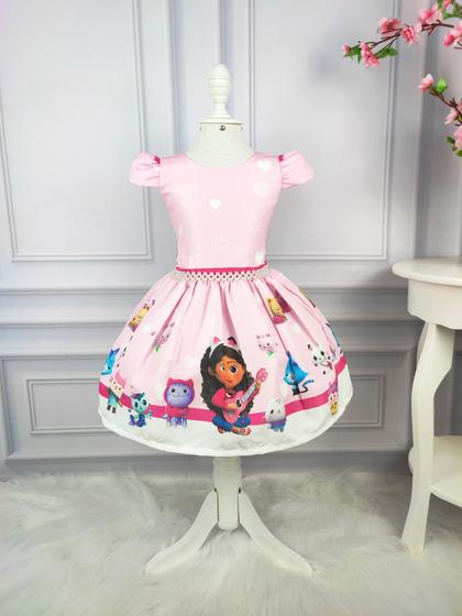 Imagem de Vestido Perola Menina Infantil Casa da Gabby Rosa