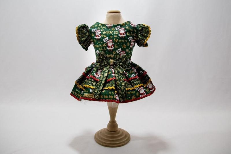 Imagem de Vestido Pet de Natal Roupinha Cachorro Pequenos Pisncher Shihtzu