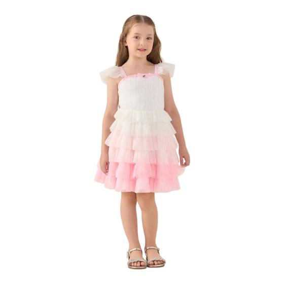 Imagem de Vestido petit cherie festa infantil branc rosa candy 3125146