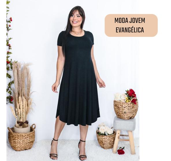 Imagem de Vestido Plus Size Elegante Para Evangélicas Preço Atacado