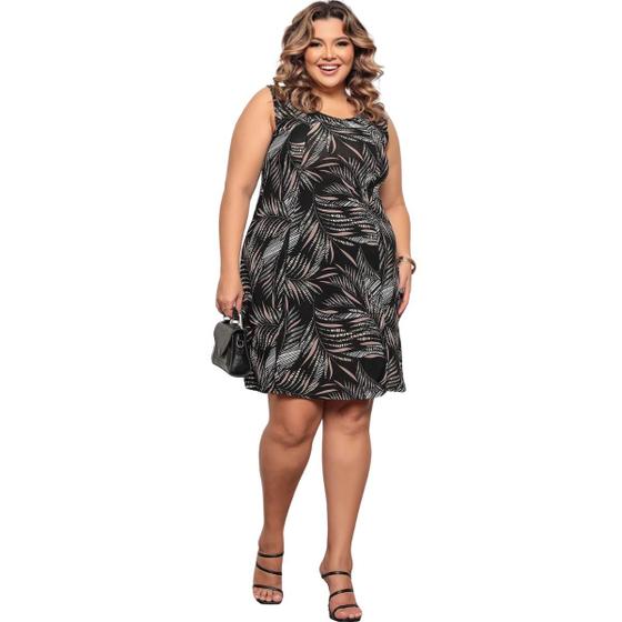 Vestido Plus Size Feminino Versátil Liganete Barato Menor preço em Vestido Plus Size Feminino Versátil Liganete Barato
