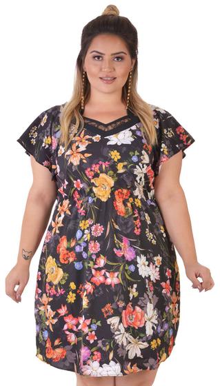 Imagem de Vestido Plus Size Floreale