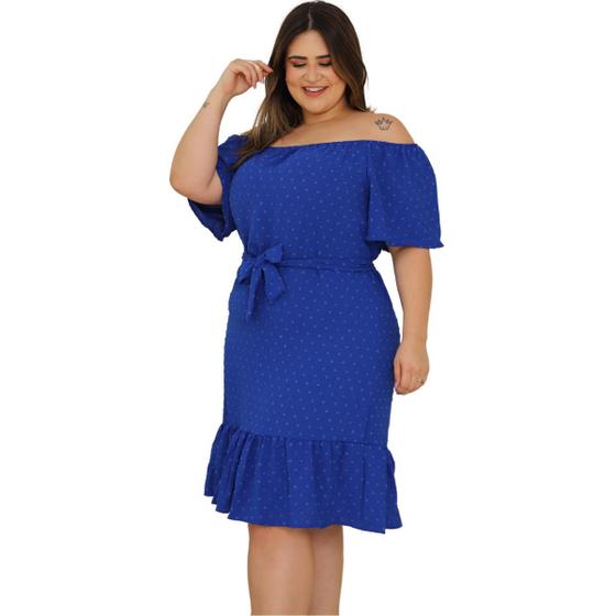 Imagem de Vestido Plus Size Moda Evangélica Midi G1 A G3 Lançamento