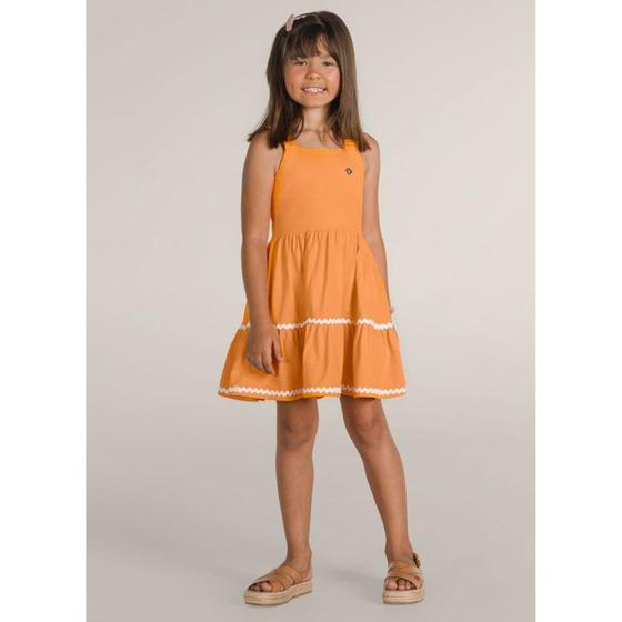 Imagem de Vestido Regata Em Malha Com Guipir Infantil Brandili