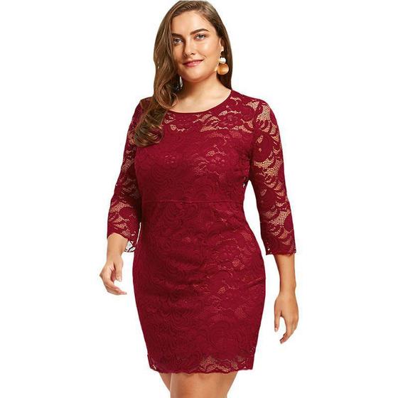 Vestido Renda Plus Size Moda Gospel Casamento é boa?