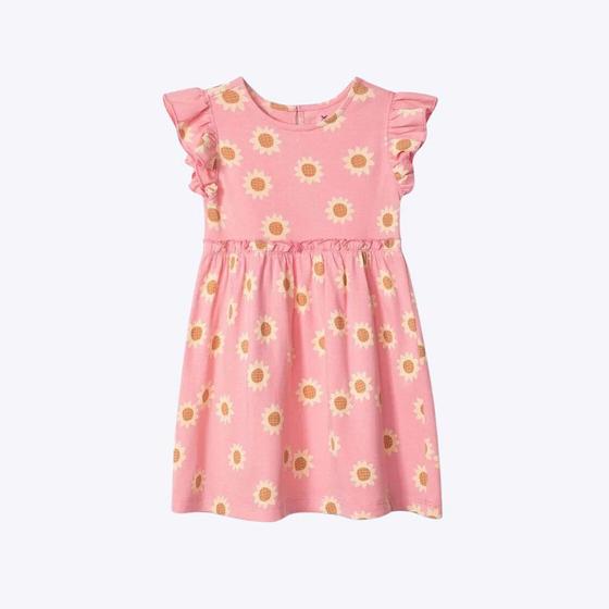 Imagem de Vestido Rosa Toddler Com Babado Infantil Menina Hering Kids 5B5G1DEN