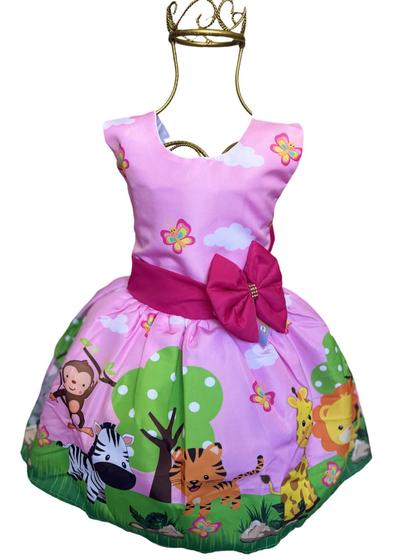 Imagem de Vestido Safari Luxo Temático Infantil