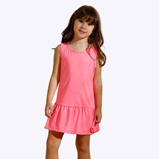 Vestido Saída de Praia Lycra Colors Infantil Feminina Poah Noah 52948 ...