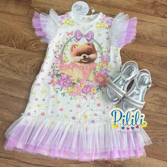 Imagem de Vestido Sweet &amp Fluffy em ALgodão e Tule - Petit Cherie