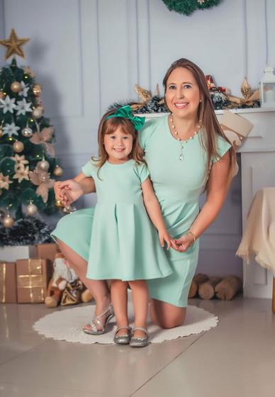 Look Mae Vestido Natal Mae E Filha Vestido Tal Mãe Tal Filha Verde
