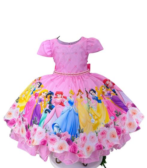 Imagem de Vestido Tematico Mimadine Princesas Princesa Rosa