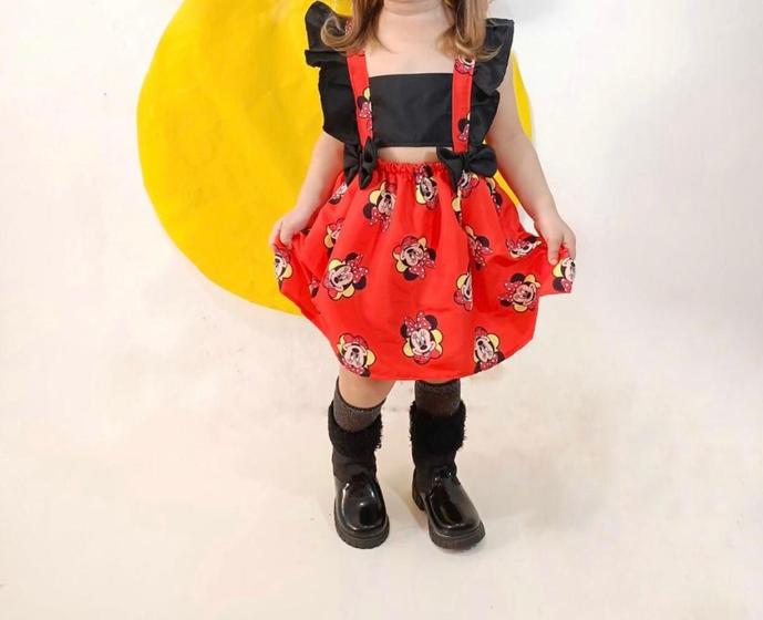 Imagem de Vestido Temático Minnie  Infantil Bebê  Menina