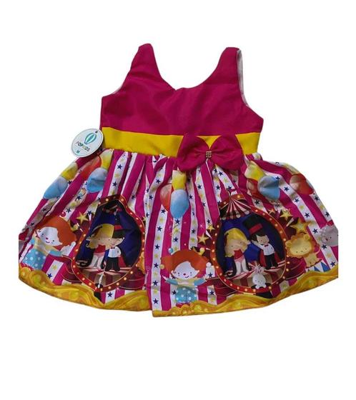 Imagem de Vestido Temático Simples Circo Menina Tam.PP (1-2 Anos)