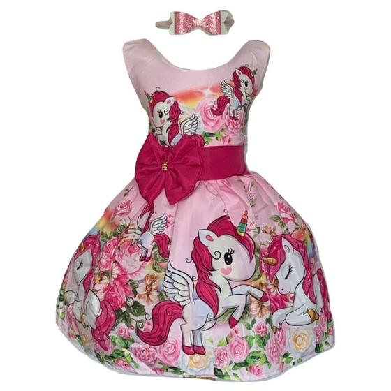 Imagem de Vestido Temático Unicórnio Cute