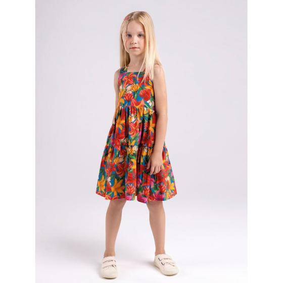 Imagem de Vestido tricoline floral bugbee