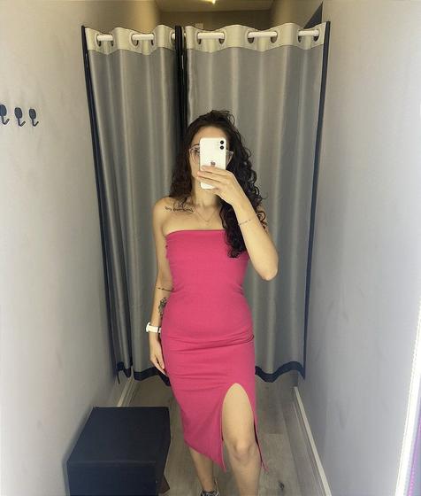 Imagem de Vestido Tubinho Sem Alça Pink