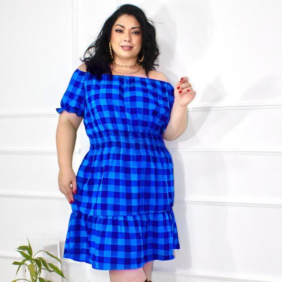 Vestido Soltinho Vestido Xadrez Plus Size Mercado Livre Vestido