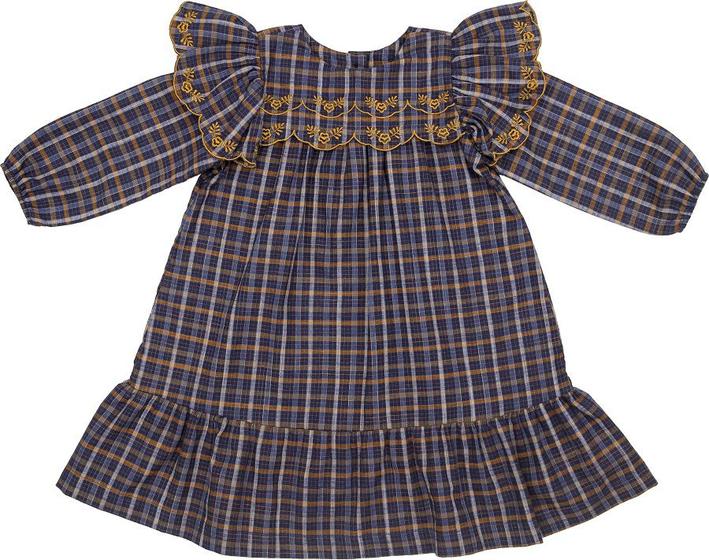 Imagem de Vestido Xadrez Manga longa Bebê e Infantil Papilloo