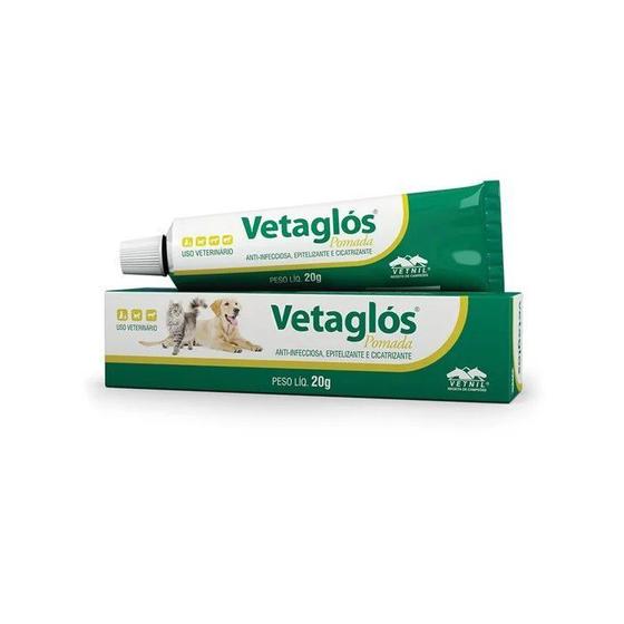 Imagem de Vetaglós Pomada Cicatrizante Vetnil 20g