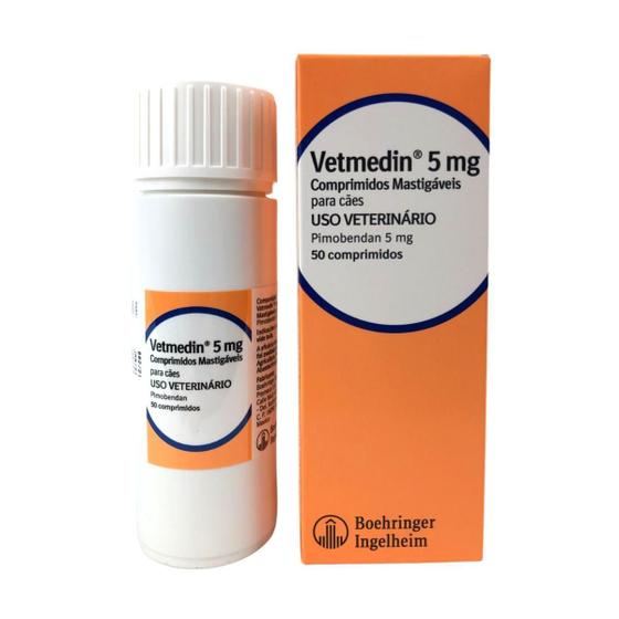 Imagem de Vetmedin Mastigavel 5Mg 50 Comprimidos Cães Cardiacos