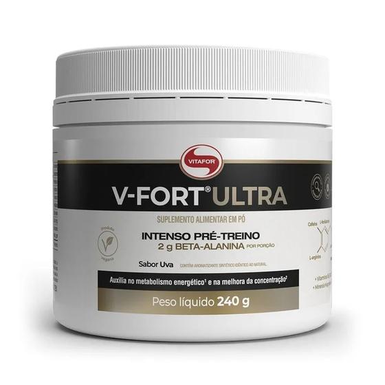 Imagem de VFort Ultra Pré Treino 240g Uva Vitafor