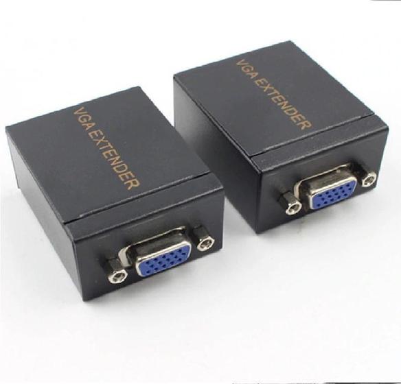 Imagem de Vga Extender Com Transmissor E Receptor 60 Metro Via Cabo De
