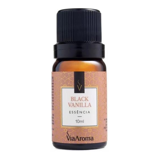 Imagem de Via Aroma Black Vanilla Essencia Aromatizante 10ml