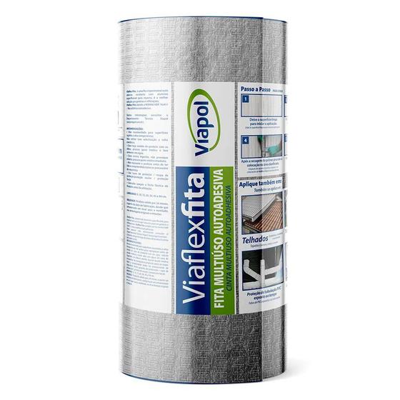 Viaflex Fita Impermeável Auto-adesiva 10m - Viapol Menor preço em Viaflex Fita Impermeável Auto-adesiva 10m - Viapol