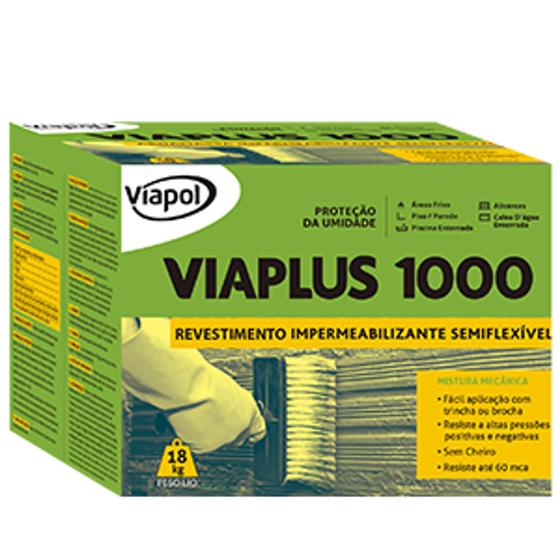 Imagem de Viaplus 1000 Viapol Impermeabilizantes 18kg Argamassa Polimérica impermeabilizante