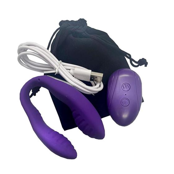Menor preço em Vibrador Casal  Duplo Estimulo com Controle Remoto Ponto G Vaginal Clitoriano Anal