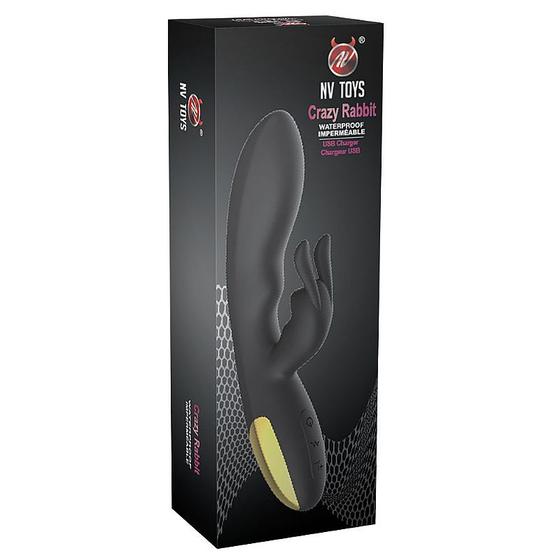 Imagem de Vibrador de Ponto G e Clitóris Crazy Rabbit NV Toys - Preto